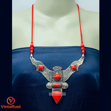 Load image into Gallery viewer, Red Tibetan Coral Gemstone Handmade Necklace
