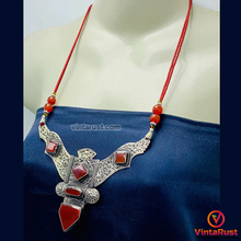 Load image into Gallery viewer, Nepalese Necklace With Triangular Patterned Pendant
