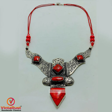 Load image into Gallery viewer, Red Tibetan Coral Gemstone Handmade Necklace
