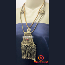 Load image into Gallery viewer, Vintage Two Layers Tribal Pendant Necklace
