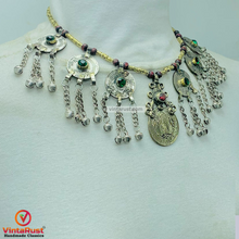 Load image into Gallery viewer, Vintage Turkmen Coin Pendant Necklace
