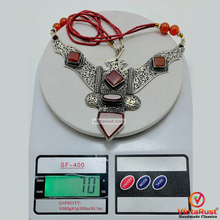 Load image into Gallery viewer, Nepalese Necklace With Triangular Patterned Pendant
