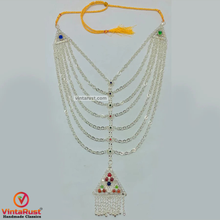 Load image into Gallery viewer, Gorgeous Antique Handmade Silver Bib Necklace
