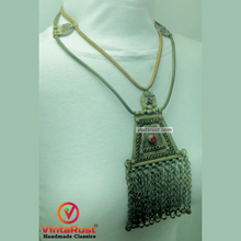 Load image into Gallery viewer, Vintage Two Layers Tribal Pendant Necklace
