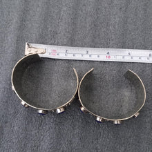 Load image into Gallery viewer, Boho Kuchi Cuff Bracelet With Lapis Stones
