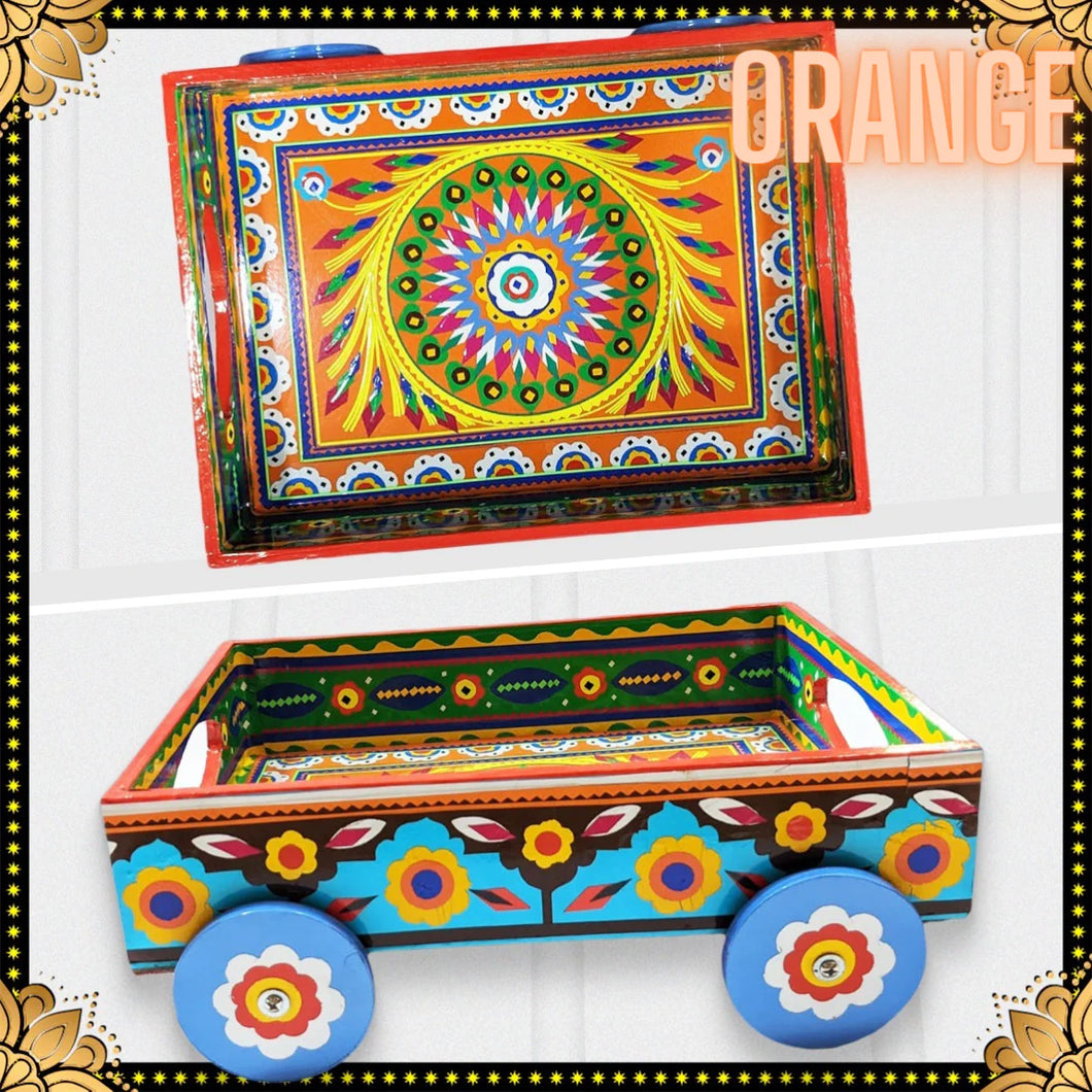 Truck Art Tray on Wheels 0015