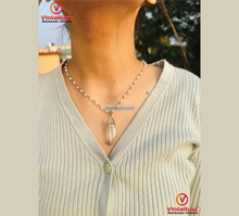 Load image into Gallery viewer, Handmade Clear Quartz Pendant Necklace
