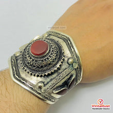Load image into Gallery viewer, Boho Adjustable Carnelian Stones Cuff Bracelet
