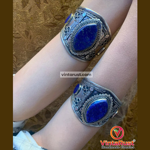 Adjustable Lapis Lazuli Stone Bracelet