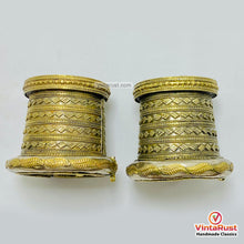 Load image into Gallery viewer, Afghan Golden Massive Handcuff Hinged Bracelet
