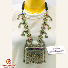 Load image into Gallery viewer, Amulet Style Pendant Necklace With Bells
