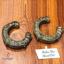 Load image into Gallery viewer, Antique Boho Tribal Cuff Bracelet
