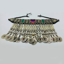 Load image into Gallery viewer, Antique Choker Necklace With Fish Motifs and Coins
