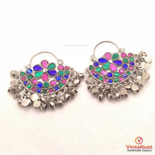Load image into Gallery viewer, Antique Glass Stones Kuchi Earrings

