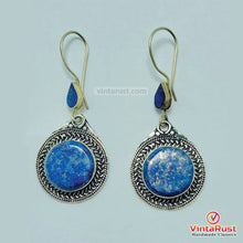Load image into Gallery viewer, Antique Lapis Lazuli Handmade Earrings
