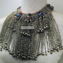 Load image into Gallery viewer, Antique Statement Choker Necklace With Dangling Bells
