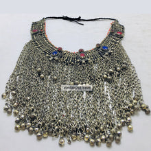 Load image into Gallery viewer, Antique Statement Choker Necklace With Dangling Bells
