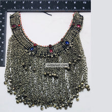 Load image into Gallery viewer, Antique Statement Choker Necklace With Dangling Bells
