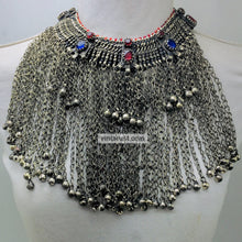 Load image into Gallery viewer, Antique Statement Choker Necklace With Dangling Bells
