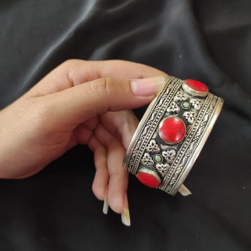 Antique Tribal Red Stone Handcuffs