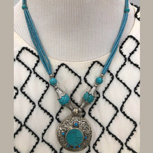 Load image into Gallery viewer, Antique Tribal Turquoise Gemstone Necklace
