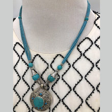 Load image into Gallery viewer, Antique Tribal Turquoise Gemstone Necklace
