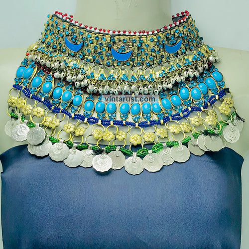 Beautiful Handmade Turquoise Oversized Necklace