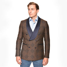 Load image into Gallery viewer, Steven Land | Bellino Double Breasted Tuxedo Blazer | Brown
