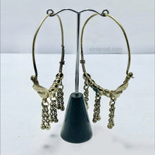 Load image into Gallery viewer, Big Vintage Hoop Earrings With Bells
