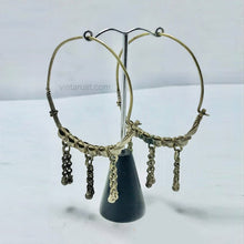 Load image into Gallery viewer, Big Vintage Hoop Earrings With Bells
