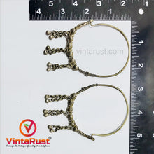 Load image into Gallery viewer, Big Vintage Hoop Earrings With Bells
