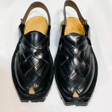 Load image into Gallery viewer, Black Handmade Stylish Premium Quality Sandals
