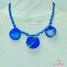 Load image into Gallery viewer, Blue Lapis Handmade Gemstone Beaded Necklace
