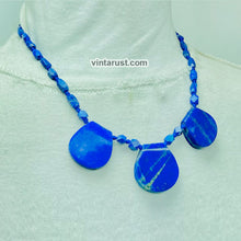 Load image into Gallery viewer, Blue Lapis Handmade Gemstone Beaded Necklace
