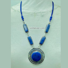 Load image into Gallery viewer, Blue Lapis Lazuli Pendant Necklace
