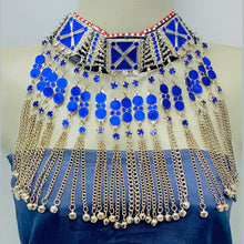 Load image into Gallery viewer, Blue Stones Handmade Choker Necklace
