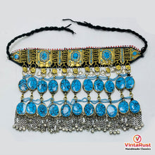 Load image into Gallery viewer, Bohemian Afghan Turquoise Stone Choker Necklace
