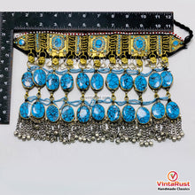Load image into Gallery viewer, Bohemian Afghan Turquoise Stone Choker Necklace
