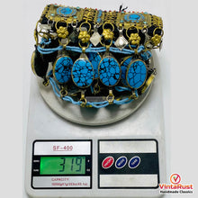 Load image into Gallery viewer, Bohemian Afghan Turquoise Stone Choker Necklace
