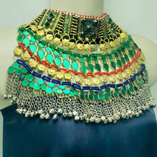 Load image into Gallery viewer, Bohemian Green Crystal Stone Choker Necklace
