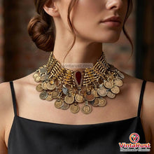 Load image into Gallery viewer, Bohemian Vintage Coins Choker Necklace

