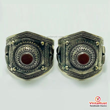 Load image into Gallery viewer, Boho Adjustable Carnelian Stones Cuff Bracelet
