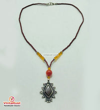 Load image into Gallery viewer, Boho Ethnic Beaded Chain Pendant Necklace
