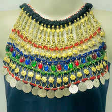 Load image into Gallery viewer, Boho Handmade Choker With Dangling Coins
