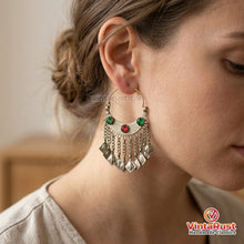 Load image into Gallery viewer, Boho Hoop Earrings with Tassels
