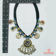 Load image into Gallery viewer, Boho Kuchi Coin Statement Pendant Necklace
