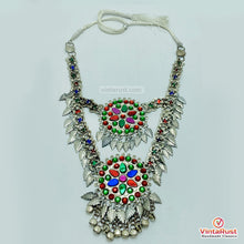 Load image into Gallery viewer, Boho Kuchi Multicolor Statement Necklace

