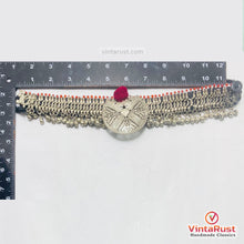 Load image into Gallery viewer, Boho Kuchi Tribal Silver Bells Choker Necklace
