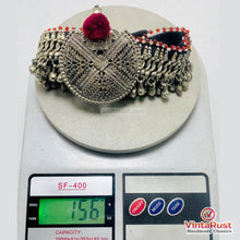 Load image into Gallery viewer, Boho Kuchi Tribal Silver Bells Choker Necklace
