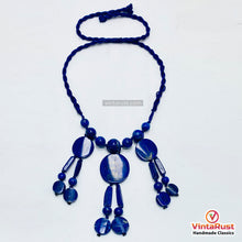 Load image into Gallery viewer, Boho Lapis Lazuli Three Pendant Necklace
